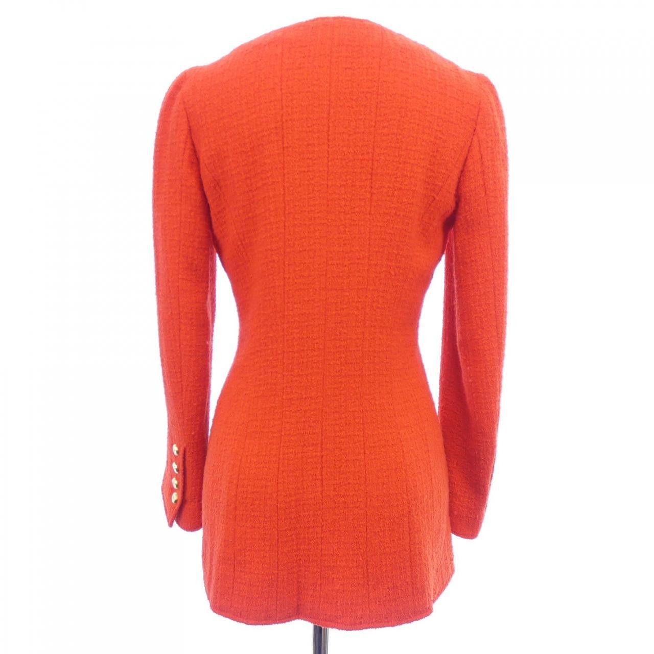 Chanel Chanel Chanel Collarless Jacket Textile Outerwear P08262V04999 96A DUTY FREE for USA Size ONE SIZE - 2 Thumbnail