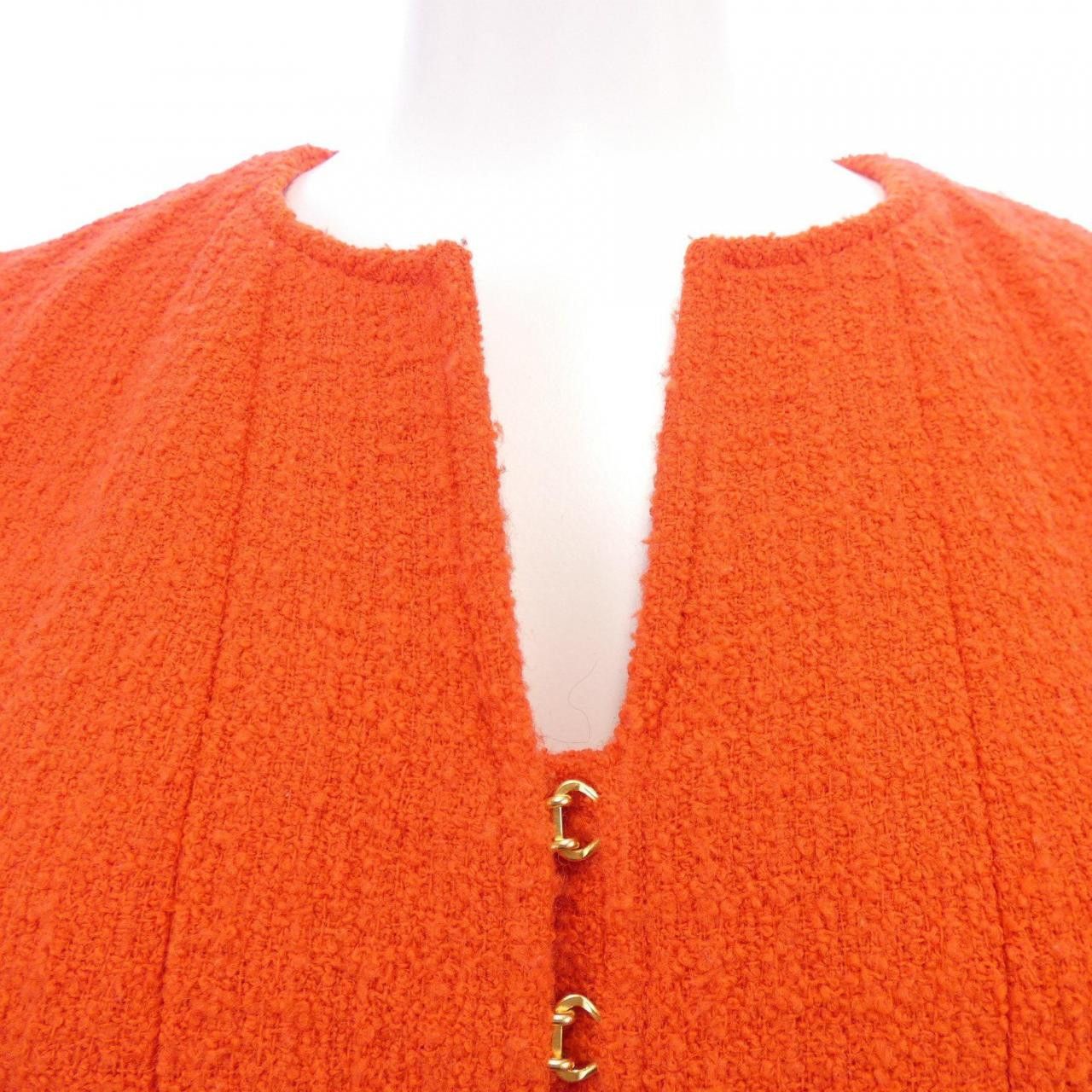 Chanel Chanel Chanel Collarless Jacket Textile Outerwear P08262V04999 96A DUTY FREE for USA Size ONE SIZE - 5 Thumbnail