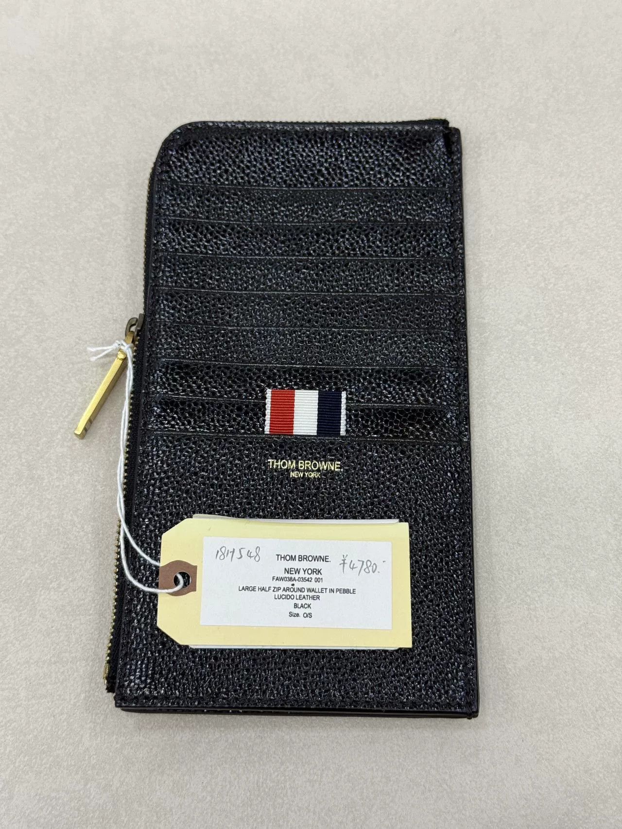 Thom Browne Thom Browne Classic Card Holder Wallet Size ONE SIZE - 2 Thumbnail