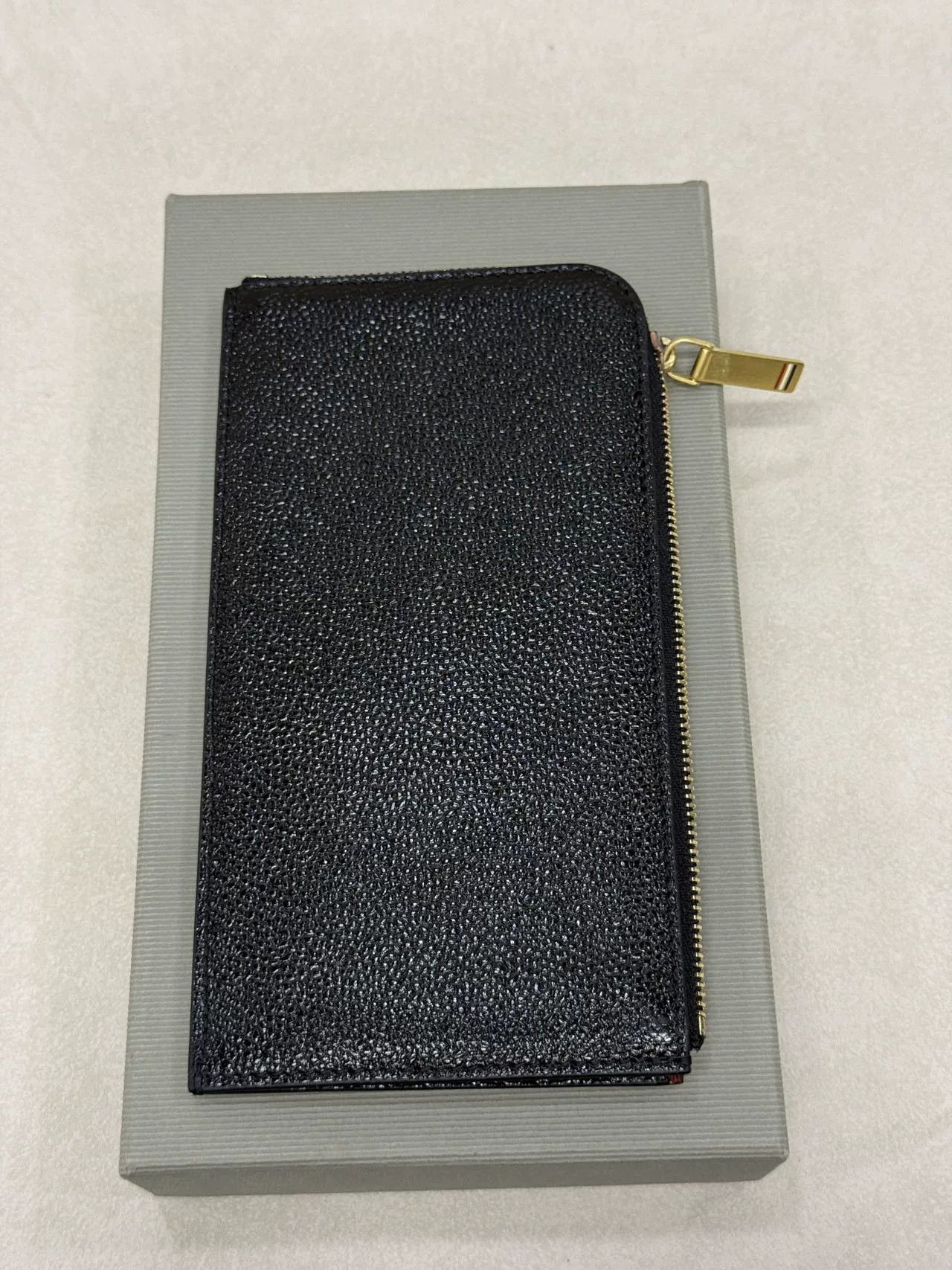 Thom Browne Thom Browne Classic Card Holder Wallet Size ONE SIZE - 3 Thumbnail