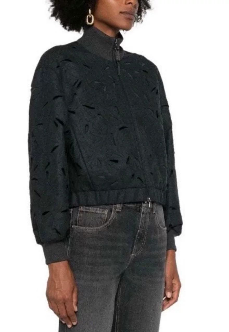 Brunello Cucinelli Brunello Cucinelli Women’s Lace Jacket Size S / US 4 / IT 40 - 2 Thumbnail