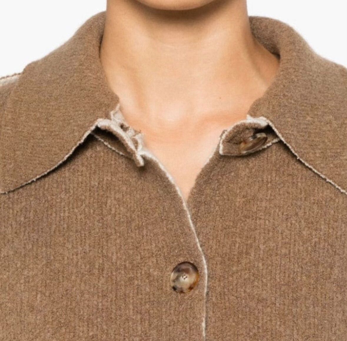 Stella McCartney Stella McCartney Brown Long Sleeve Coat Size XS / US 0-2 / IT 36-38 - 5 Thumbnail