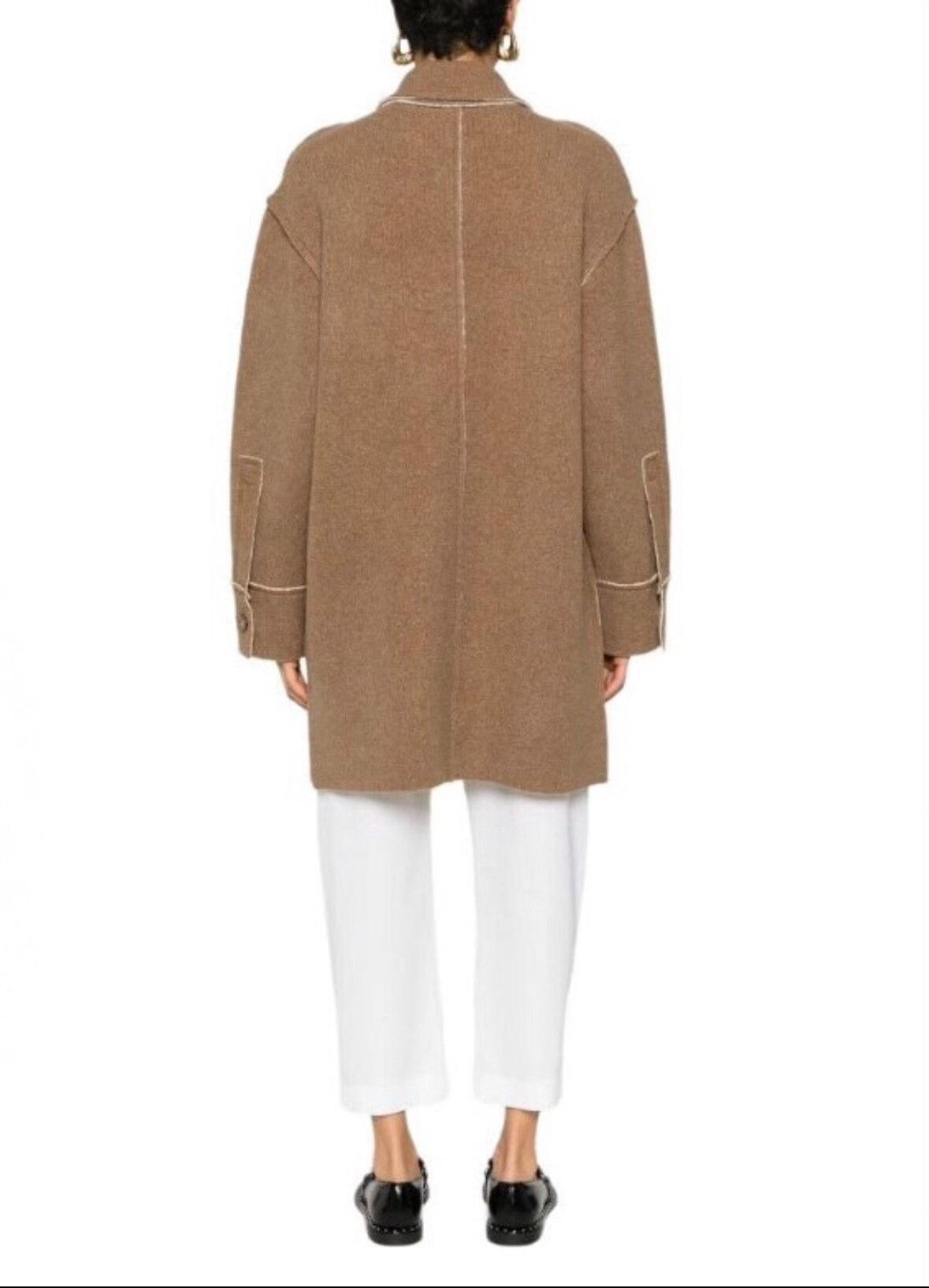 Stella McCartney Stella McCartney Brown Long Sleeve Coat Size XS / US 0-2 / IT 36-38 - 3 Thumbnail