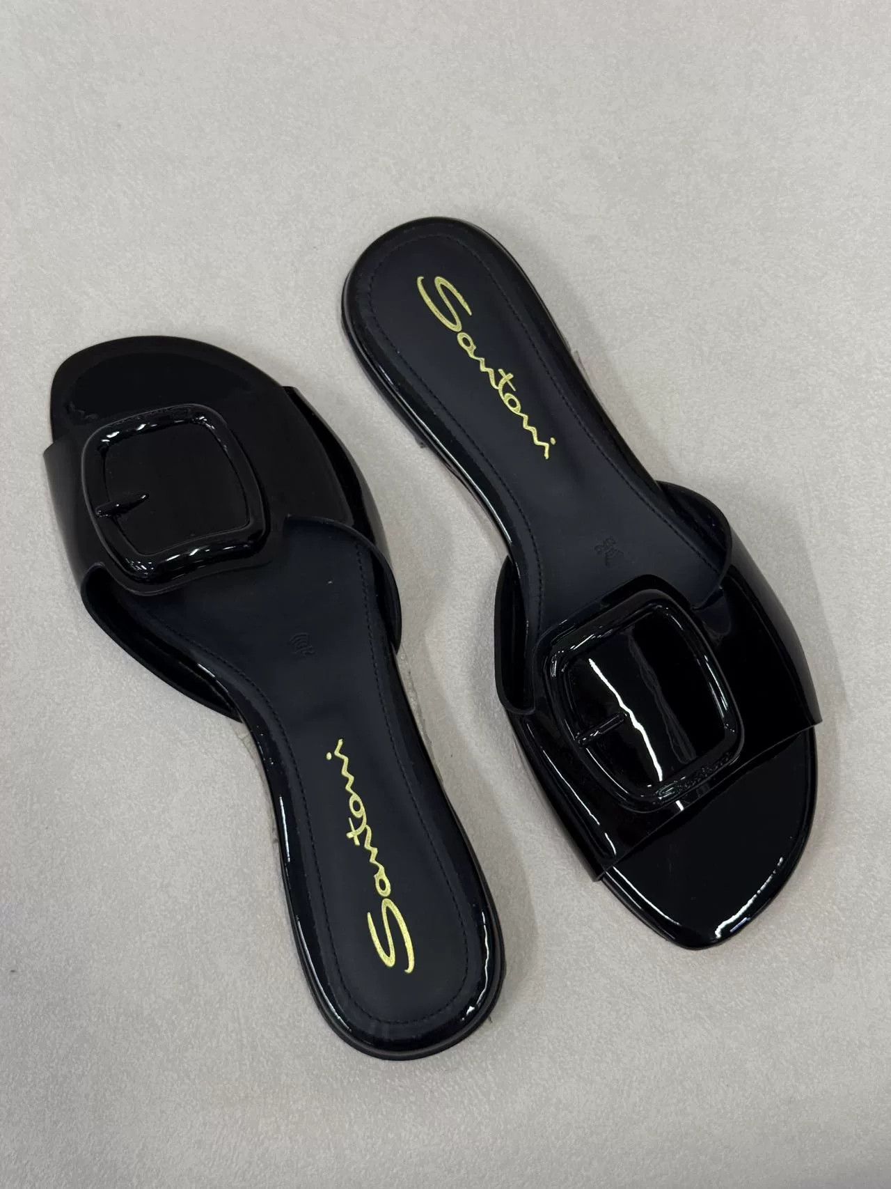 Santoni Santoni Women's Patent Leather Sandals Size US 5 / IT 35 - 4 Thumbnail