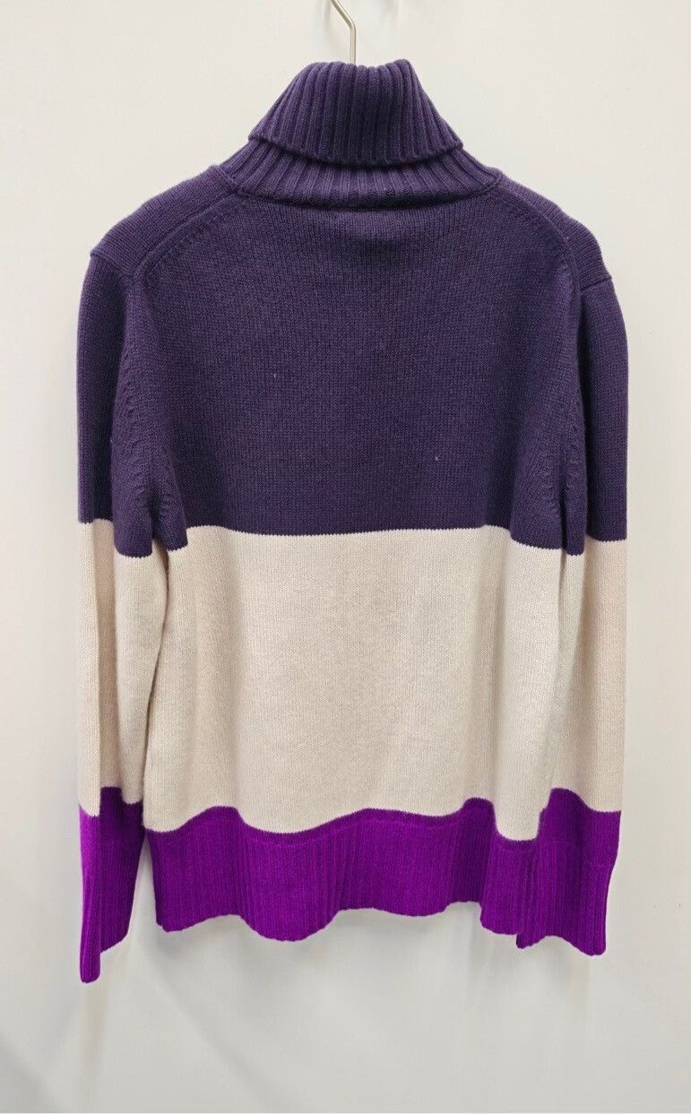 Colombo Cashmere Turtleneck Sweater in Purple Size M / US 6-8 / IT 42-44 - 2 Thumbnail