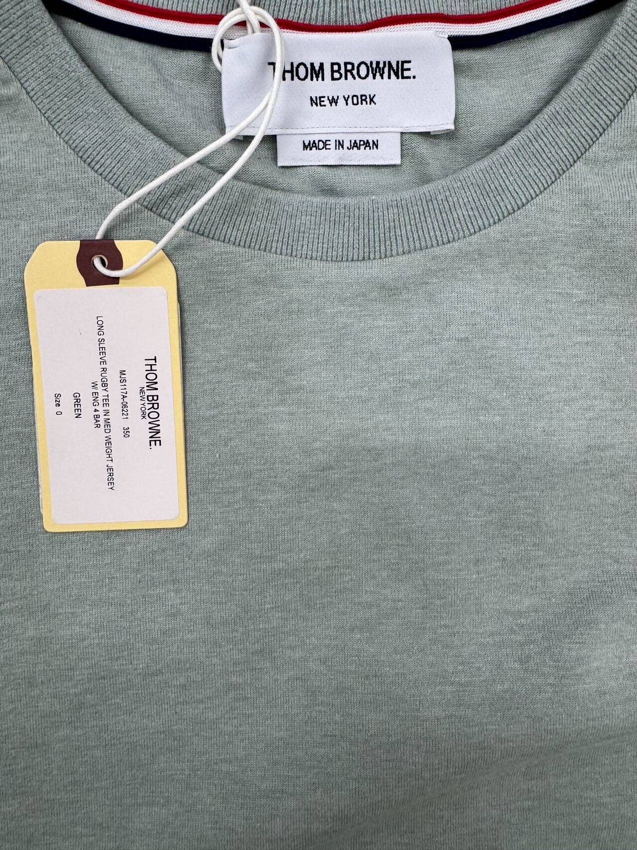 Thom Browne Thom Browne Long Sleeve T-Shirt Green Size US S / EU 44-46 / 1 - 5 Thumbnail