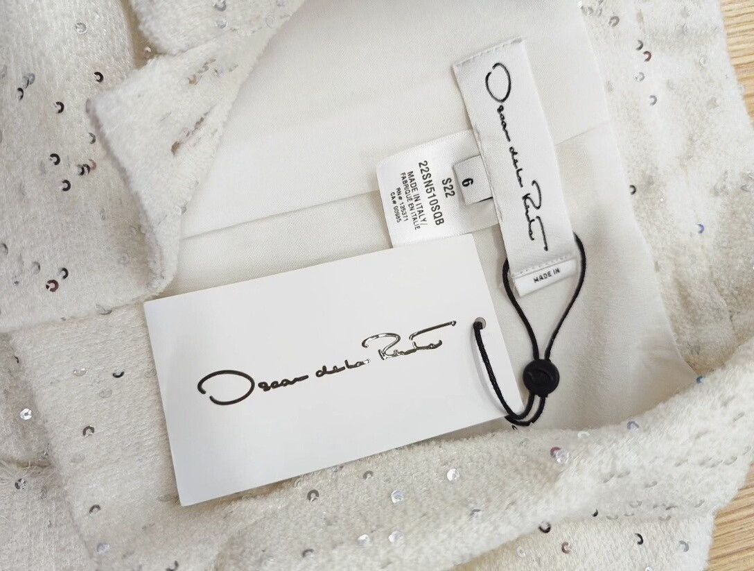 Oscar De La Renta Oscar de la Renta White Short Jacket Size S / US 4 / IT 40 - 7 Thumbnail