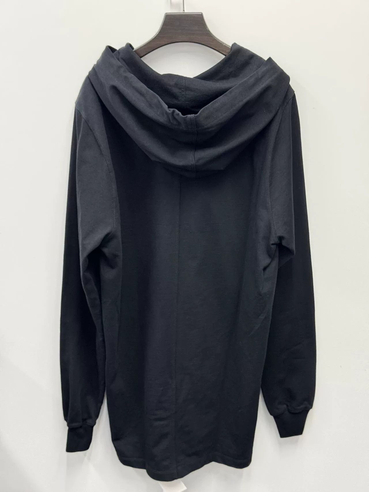 Rick Owens Rick Owens Black Hooded Long Sweatshirt Size US XS / EU 42 / 0 - 2 Thumbnail