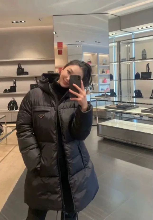 Prada Black Hooded Long Down Jacket by Prada Size S / US 4 / IT 40 - 3 Thumbnail