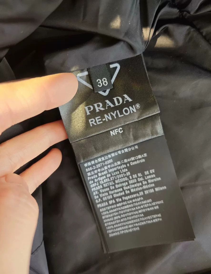 Prada Black Hooded Long Down Jacket by Prada Size S / US 4 / IT 40 - 6 Thumbnail