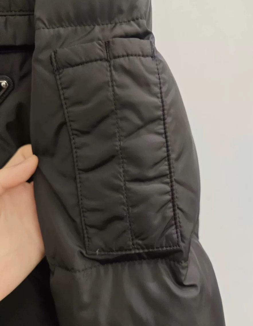 Prada Black Hooded Long Down Jacket by Prada Size S / US 4 / IT 40 - 5 Thumbnail