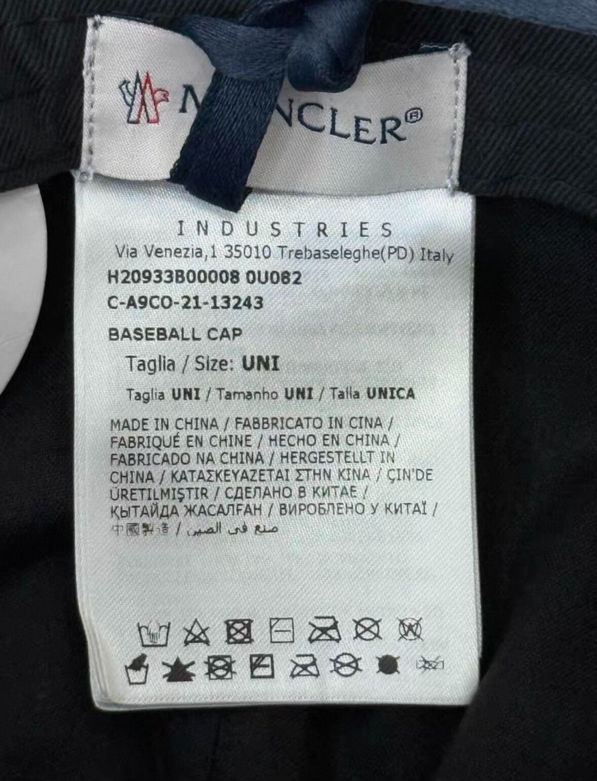 Moncler Moncler Black Baseball Cap Size ONE SIZE - 8 Thumbnail