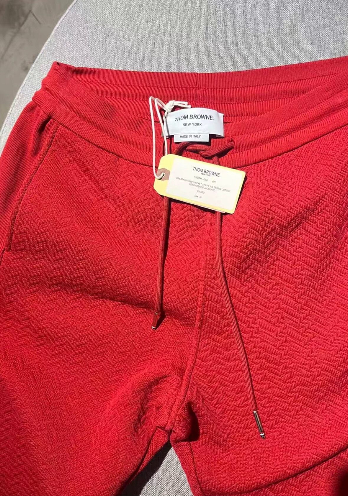 Thom Browne Thom Browne Women's Red Athletic Sweatpants Size 40" / US 18 - 6 Thumbnail
