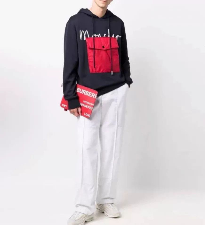 Moncler Moncler Men's Hooded Sweatshirt in Blue Size US S / EU 44-46 / 1 - 2 Thumbnail