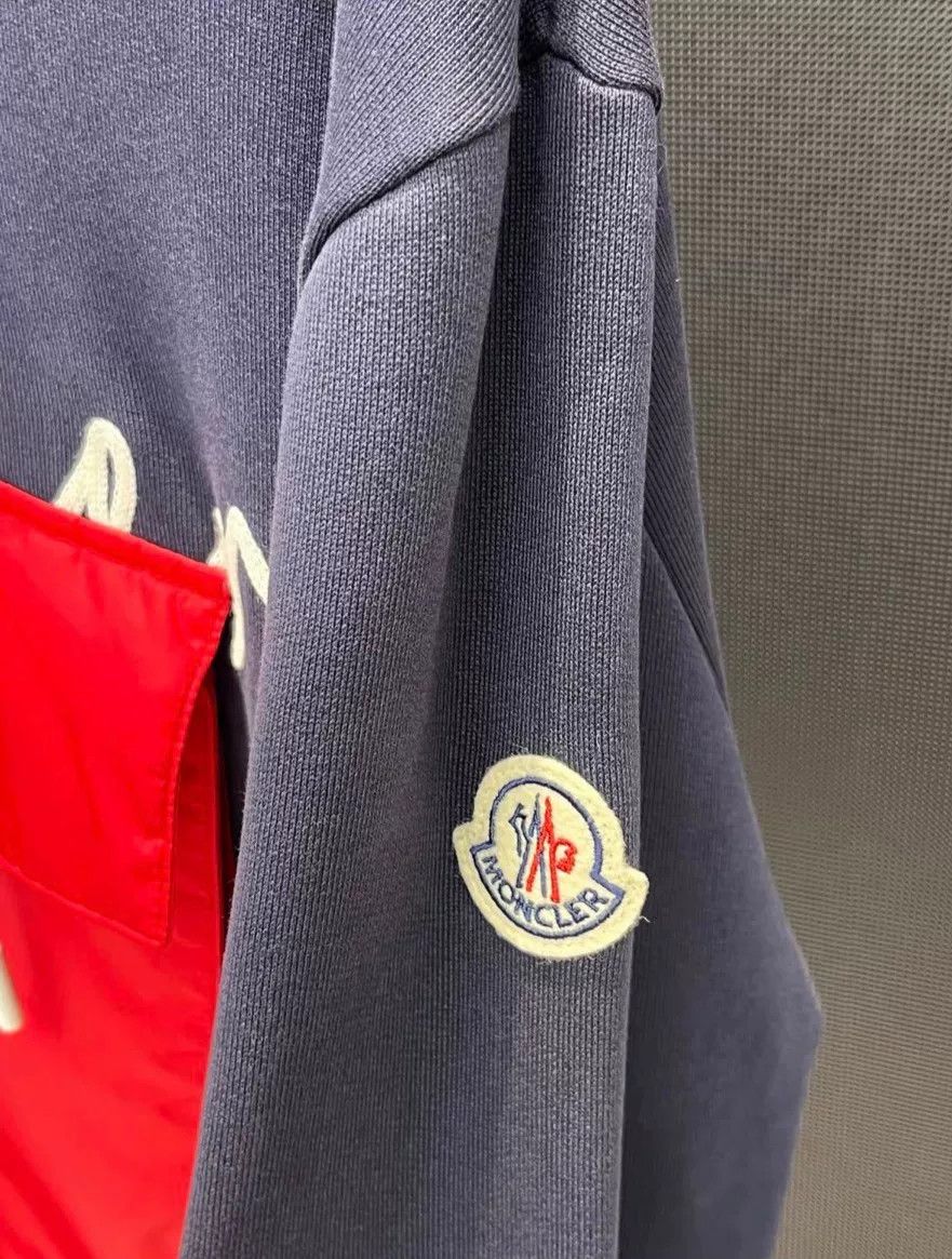 Moncler Moncler Men's Hooded Sweatshirt in Blue Size US S / EU 44-46 / 1 - 6 Thumbnail