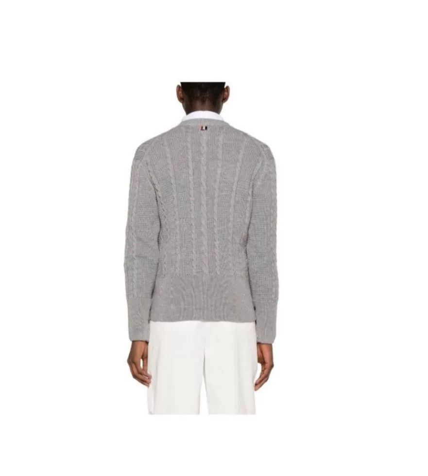 Thom Browne Classic Gray Knitted Cardigan by Thom Browne Size US M / EU 48-50 / 2 - 4 Thumbnail