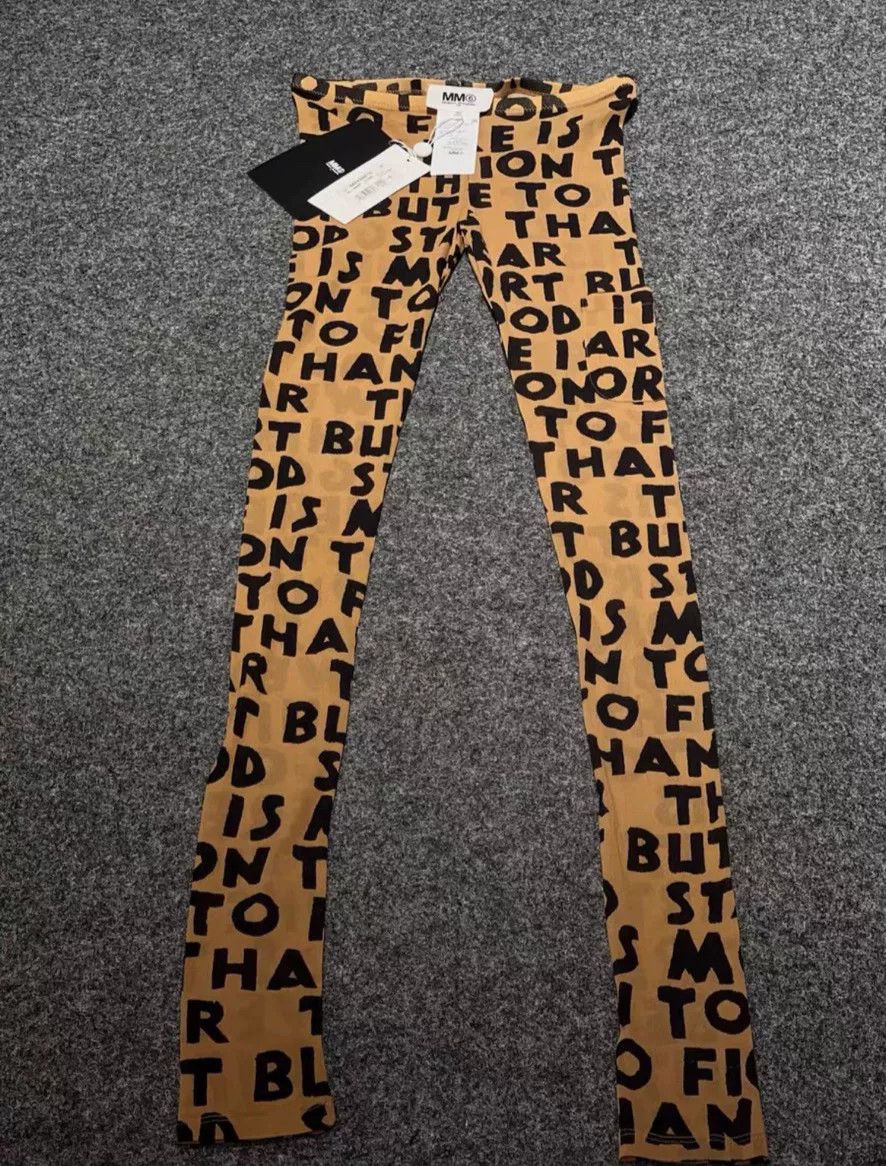 MM6 Maison Margiela MM6 Leopard Print Leggings Size 24" / US 00 / IT 34 - 2 Thumbnail