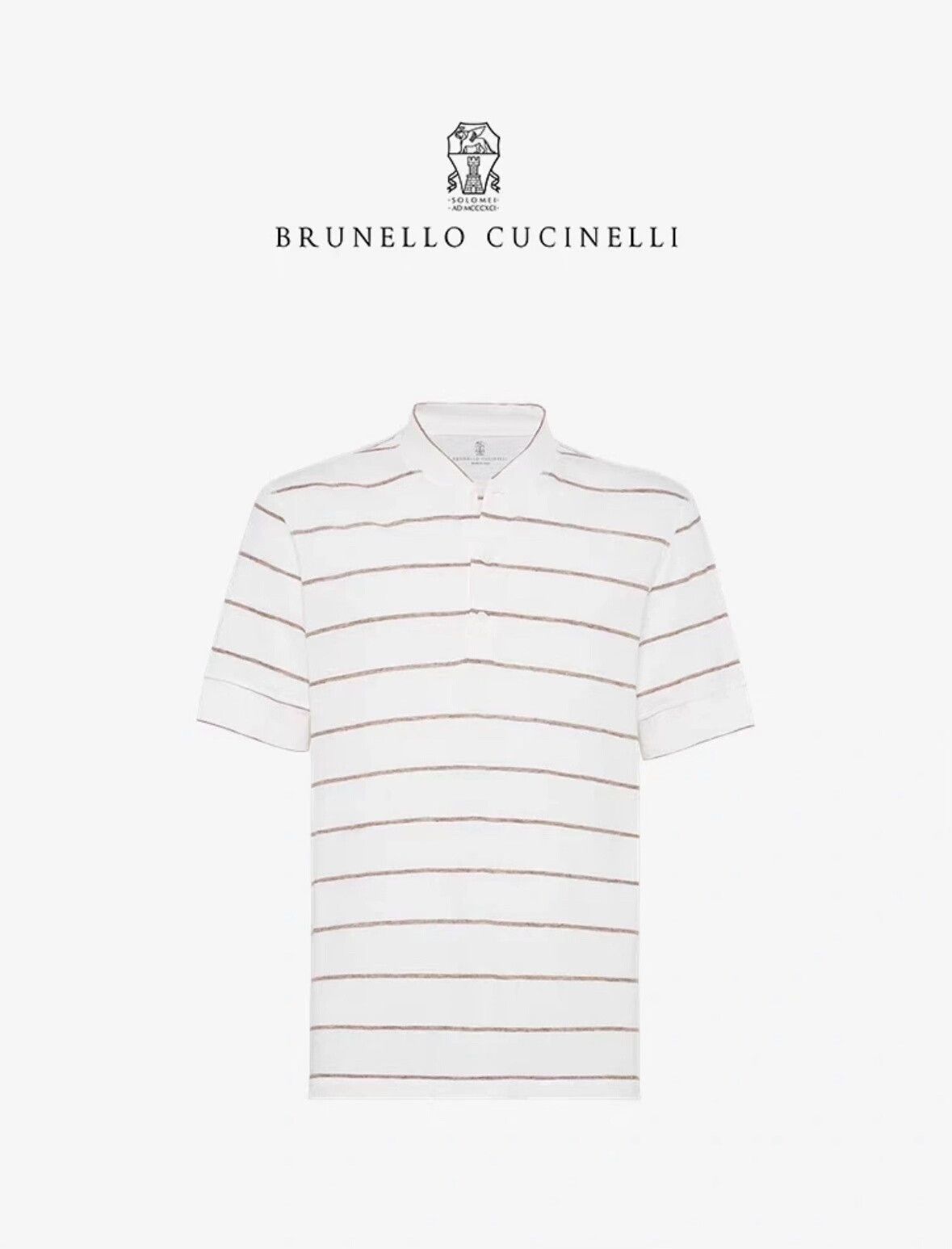 Brunello Cucinelli Brunello Cucinelli Men's Short Sleeve Polo Size US M / EU 48-50 / 2 - 4 Thumbnail