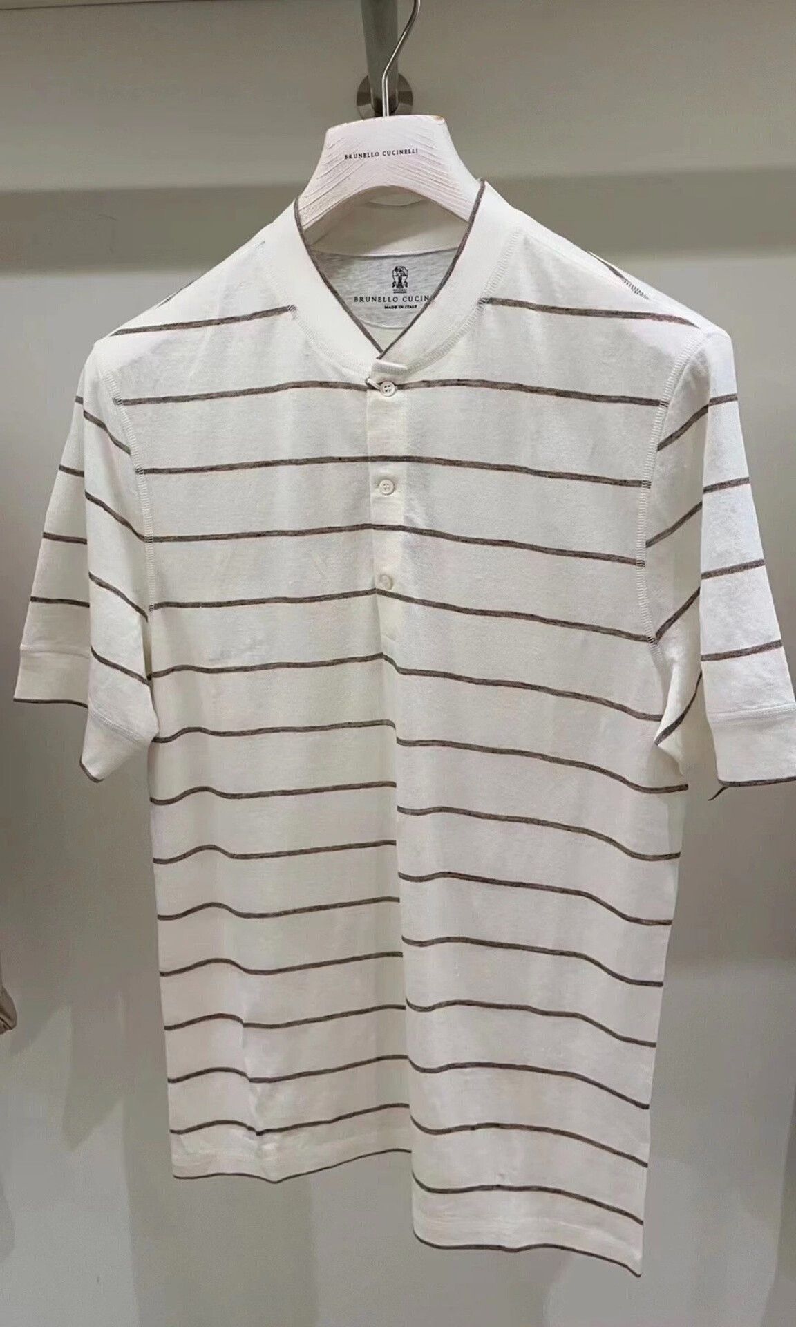 Brunello Cucinelli Brunello Cucinelli Men's Short Sleeve Polo Size US M / EU 48-50 / 2 - 5 Thumbnail