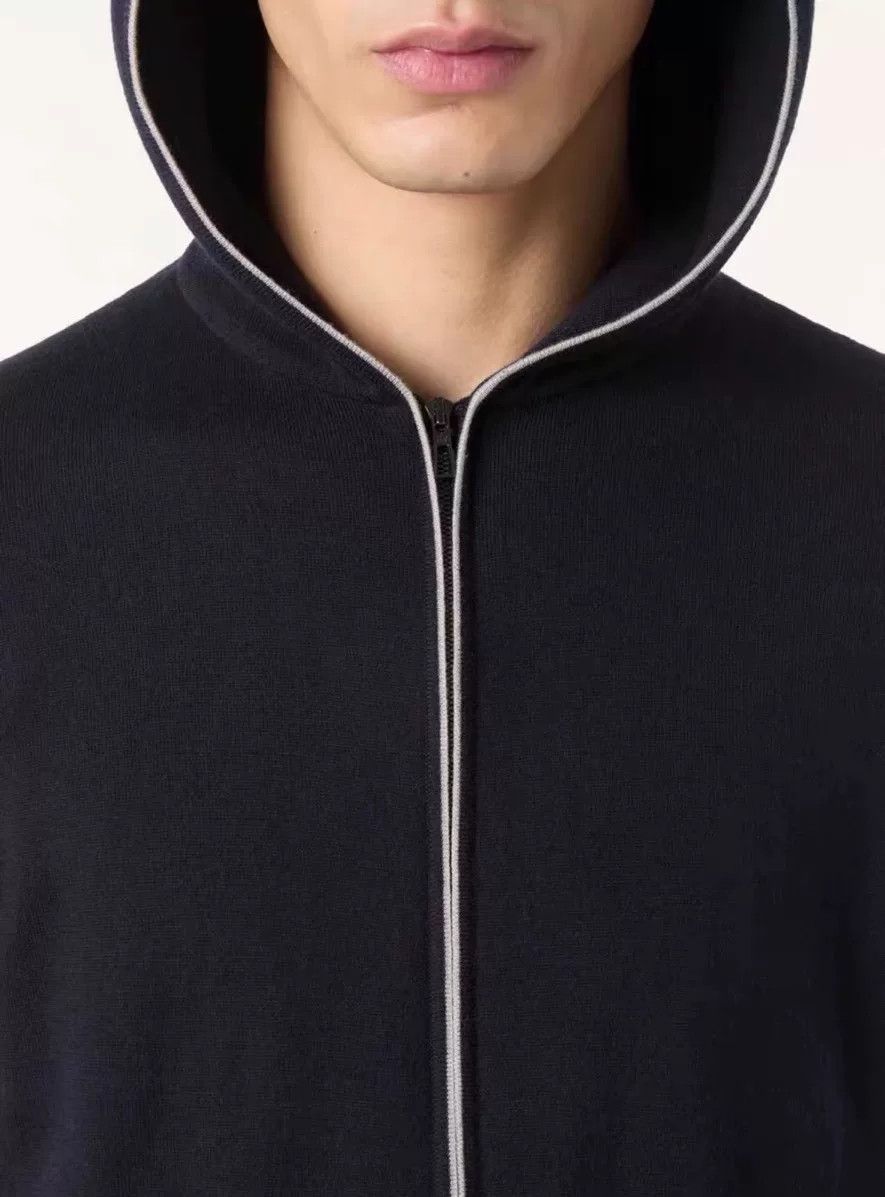 Loro Piana Loro Piana Men's Hooded Zip Jacket Size US XL / EU 56 / 4 - 3 Thumbnail