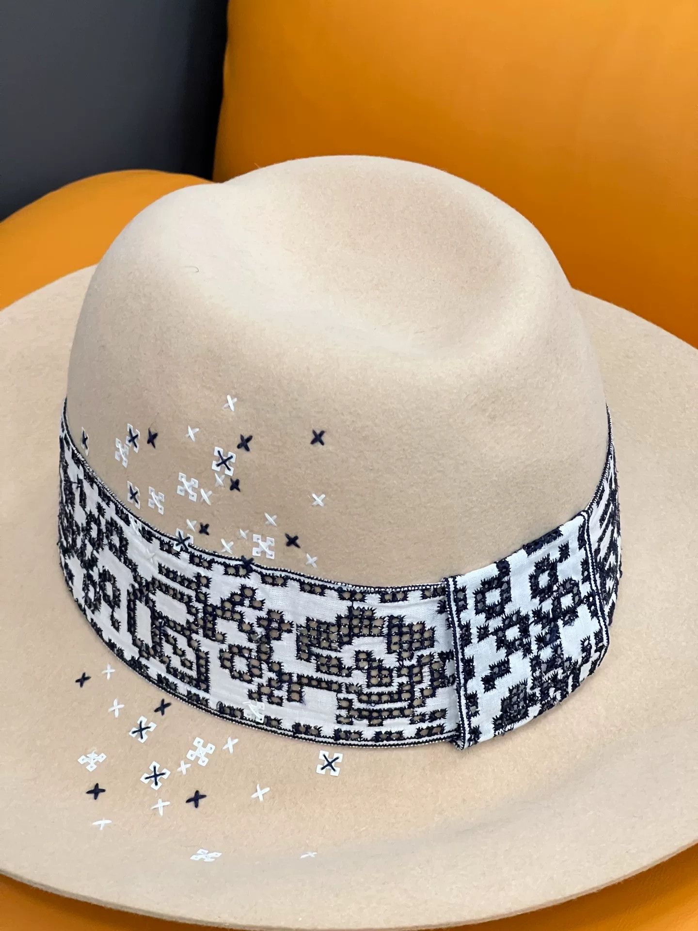 Maison Michel Maison Michel Beige Hat for Women Size ONE SIZE - 6 Thumbnail