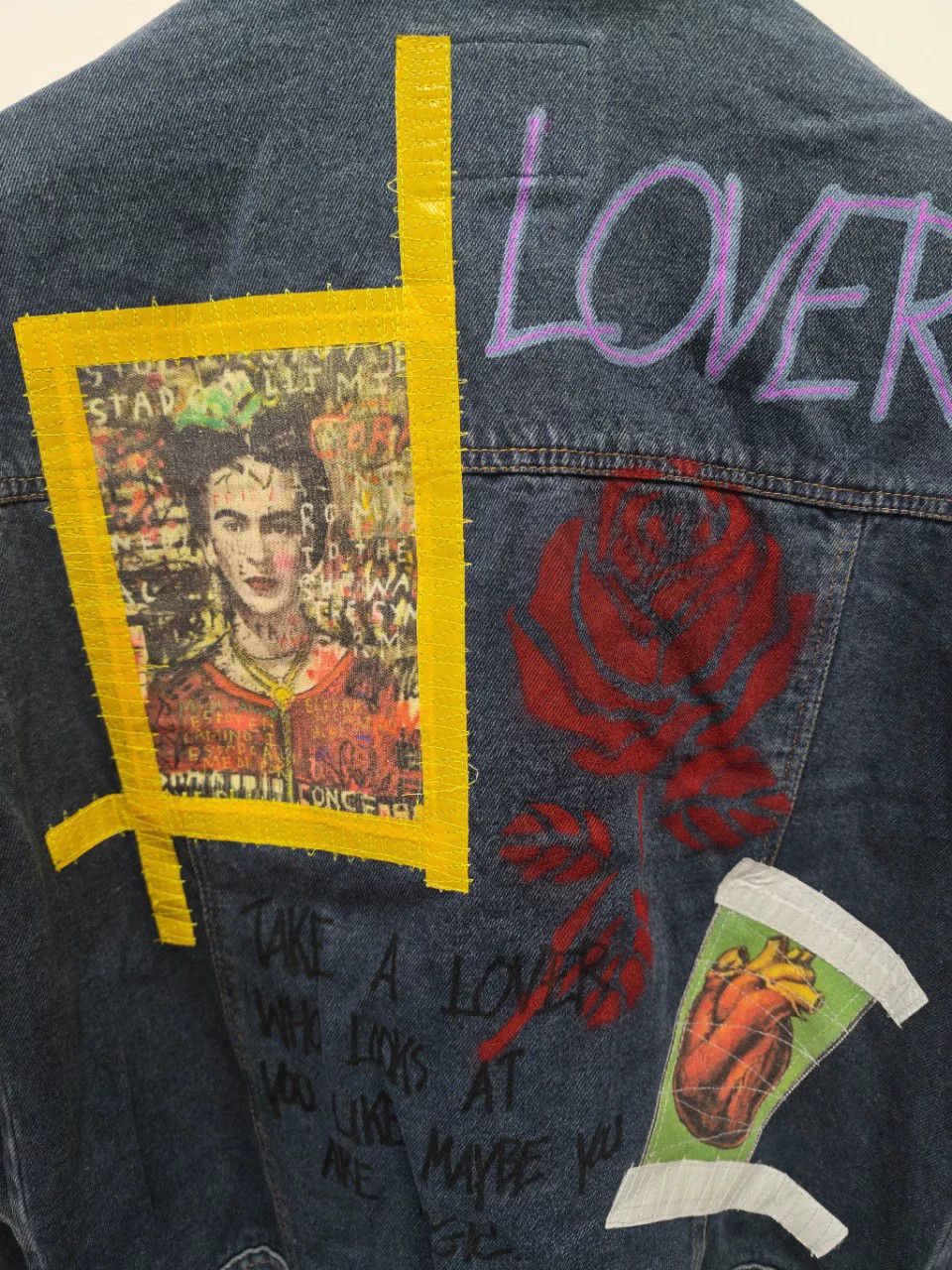 MIDNIGHT RODEO Limited Edition Graffiti Denim Jacket Size XS / US 0-2 / IT 36-38 - 5 Thumbnail