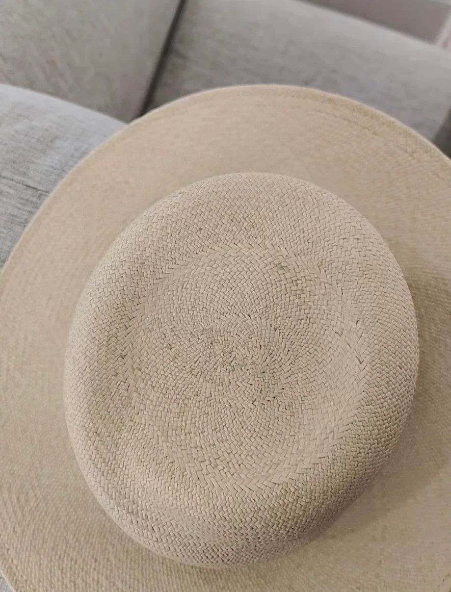 Maison Michel Maison Michel Sun Hat with Black Trim Size ONE SIZE - 5 Thumbnail