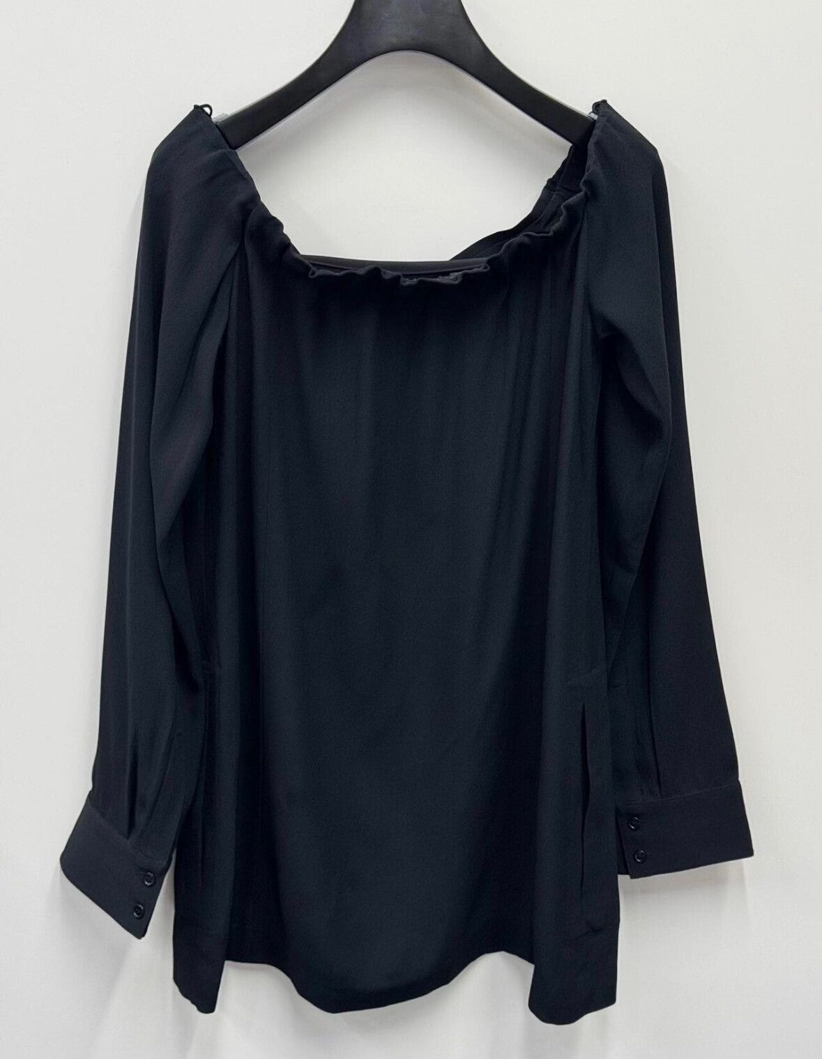 Haider Ackermann Off-Shoulder Black Top by Haider Ackermann Size S / US 4 / IT 40 - 2 Thumbnail