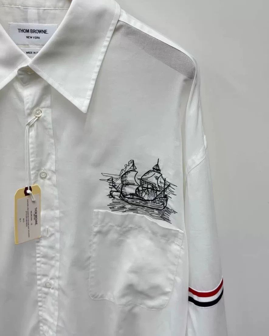 Thom Browne Thom Browne Men's Oversized Shirt Size US M / EU 48-50 / 2 - 4 Thumbnail