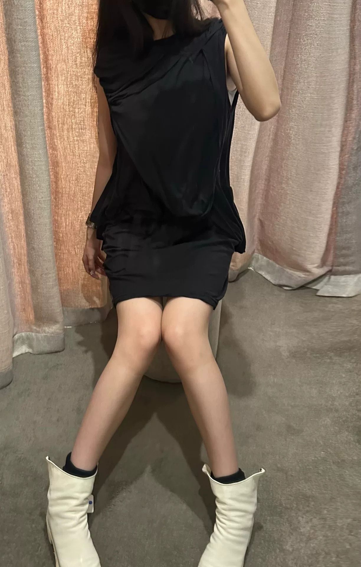 Rick Owens Drkshdw Rick Owens DRKSHDW Dress in Black Size XS / US 0-2 / IT 36-38 - 7 Thumbnail