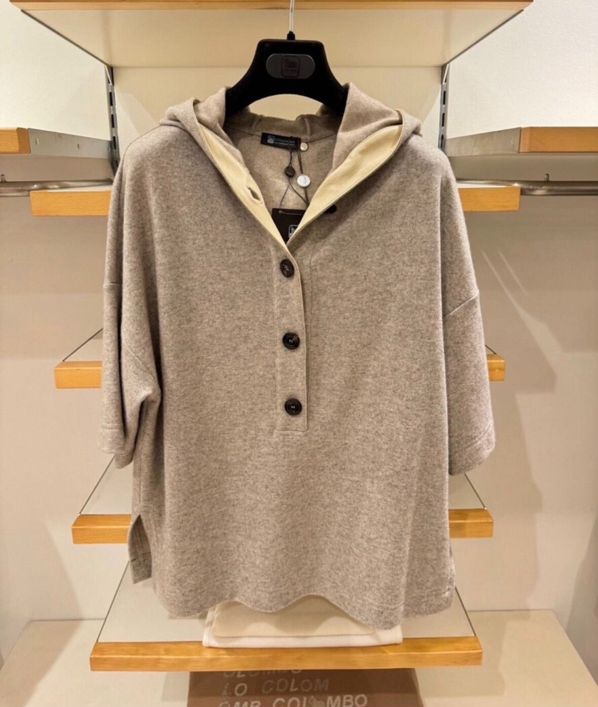 Colombo COLOMBO Women's Cashmere Hoodie Sweater Size M / US 6-8 / IT 42-44 - 3 Thumbnail
