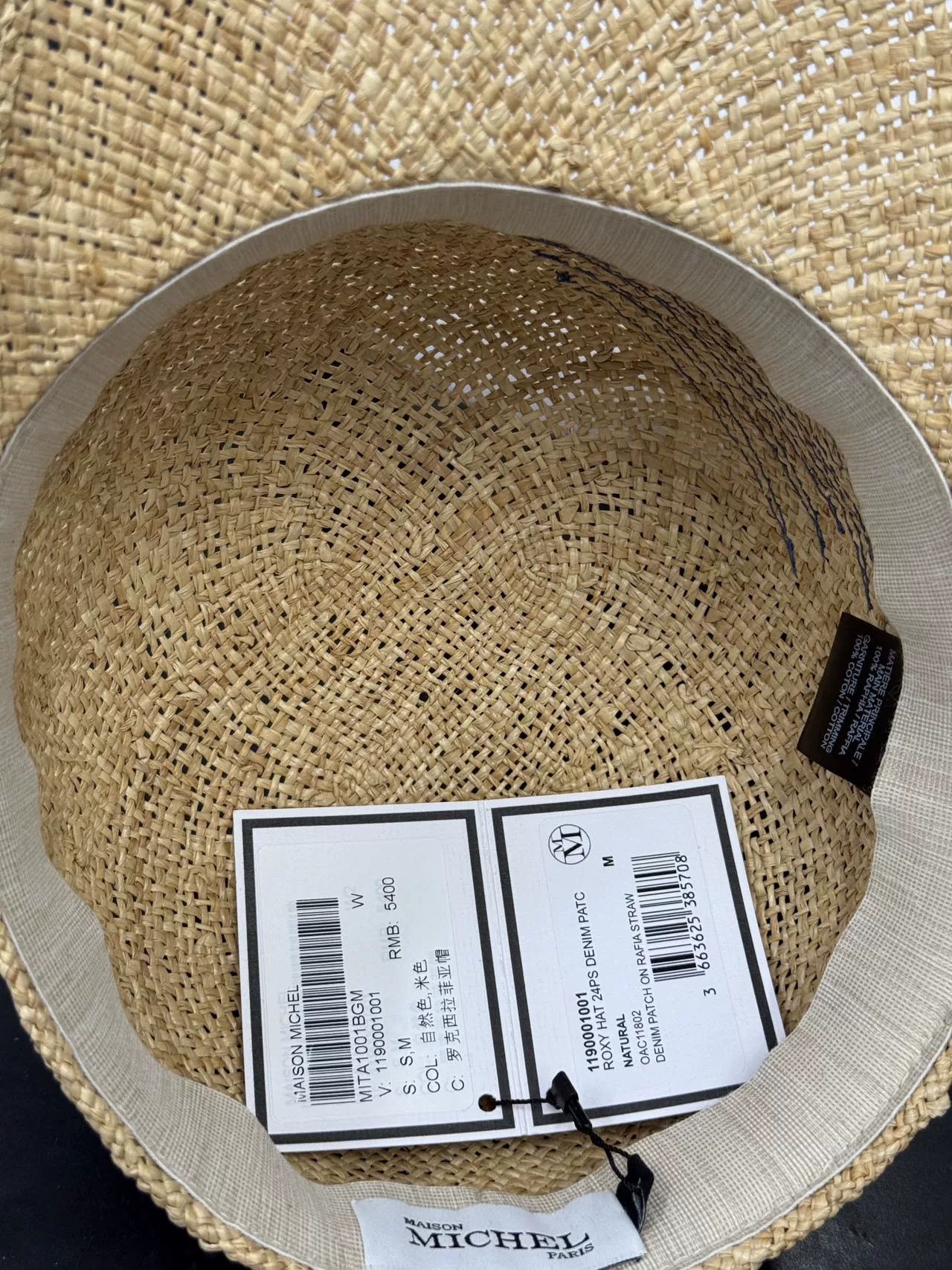 Maison Michel Maison Michel Roxy Raffia Cap Size ONE SIZE - 7 Thumbnail