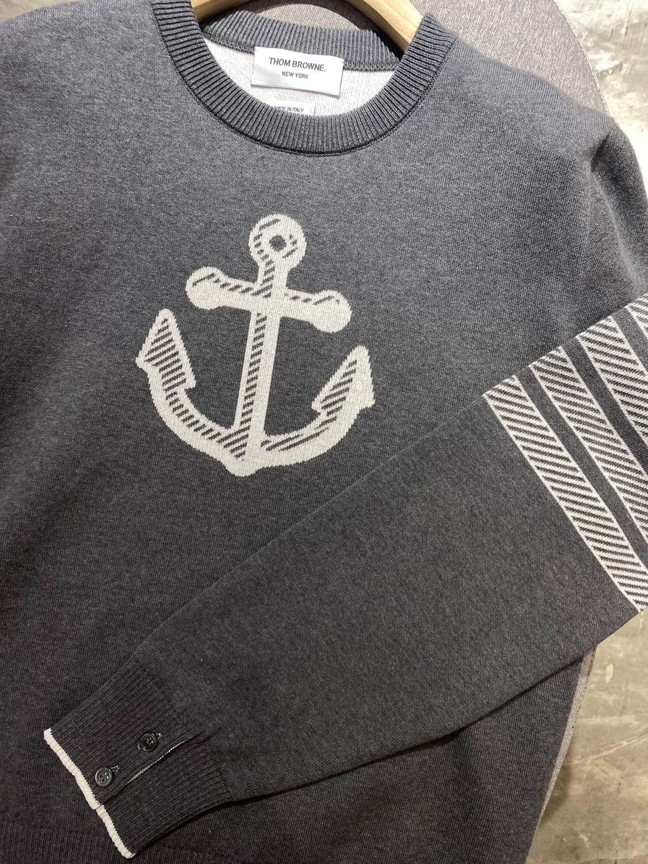 Thom Browne Thom Browne Anchor Knit Sweater Size US XL / EU 56 / 4 - 7 Thumbnail