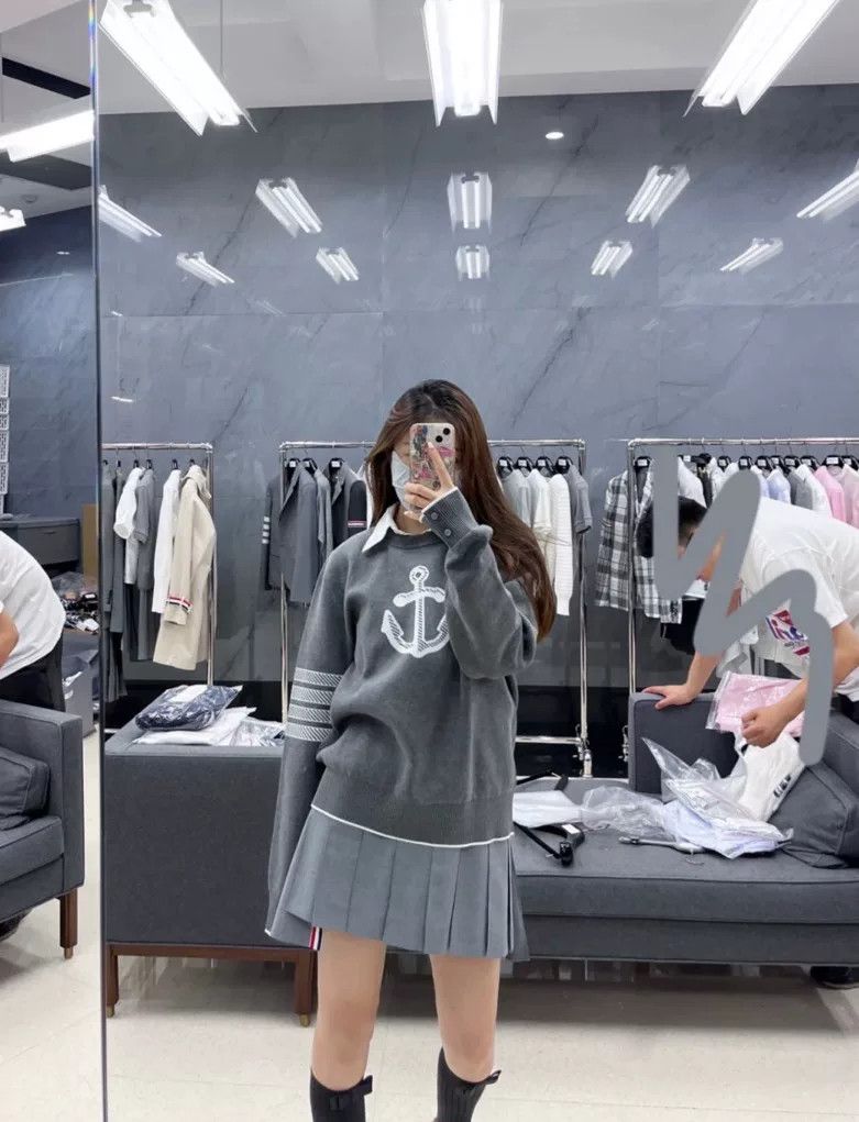 Thom Browne Thom Browne Anchor Knit Sweater Size US XL / EU 56 / 4 - 5 Thumbnail