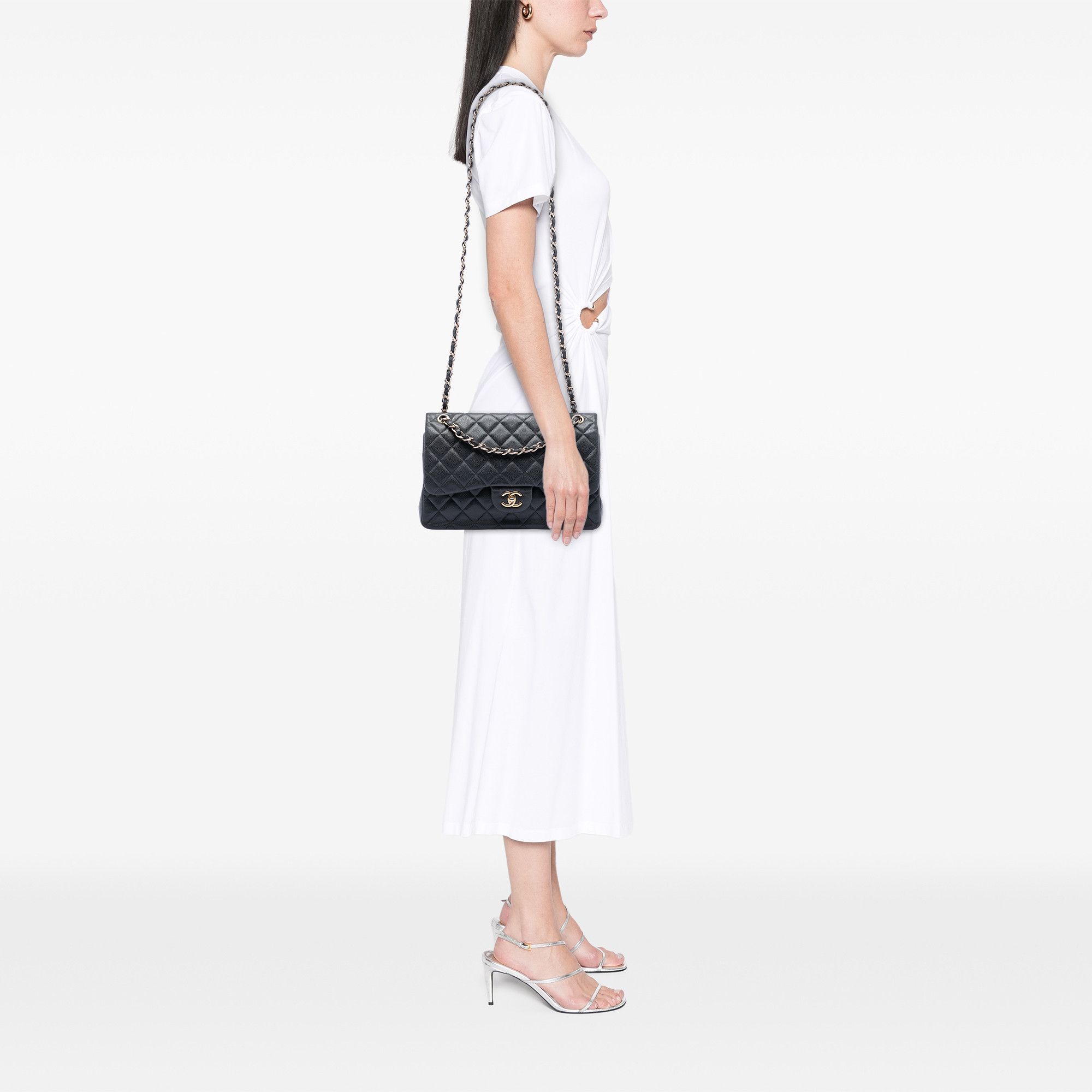 Chanel Chanel Jumbo Classic Caviar Double Flap Size ONE SIZE - 7 Thumbnail