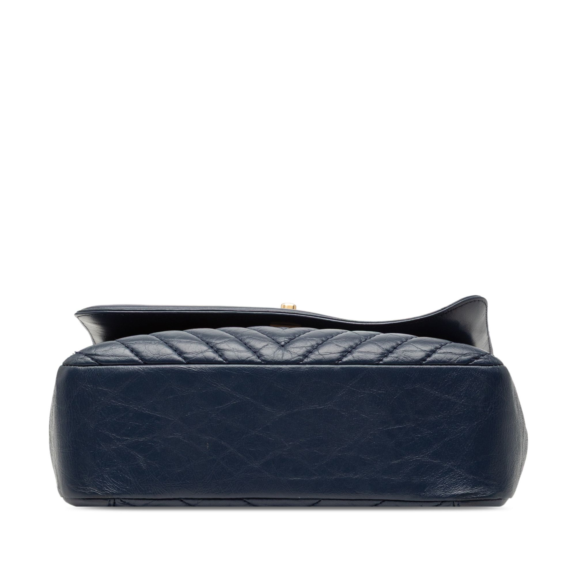 Chanel Chanel CC Chevron Aged Calfskin Top Handle Flap Size ONE SIZE - 3 Thumbnail