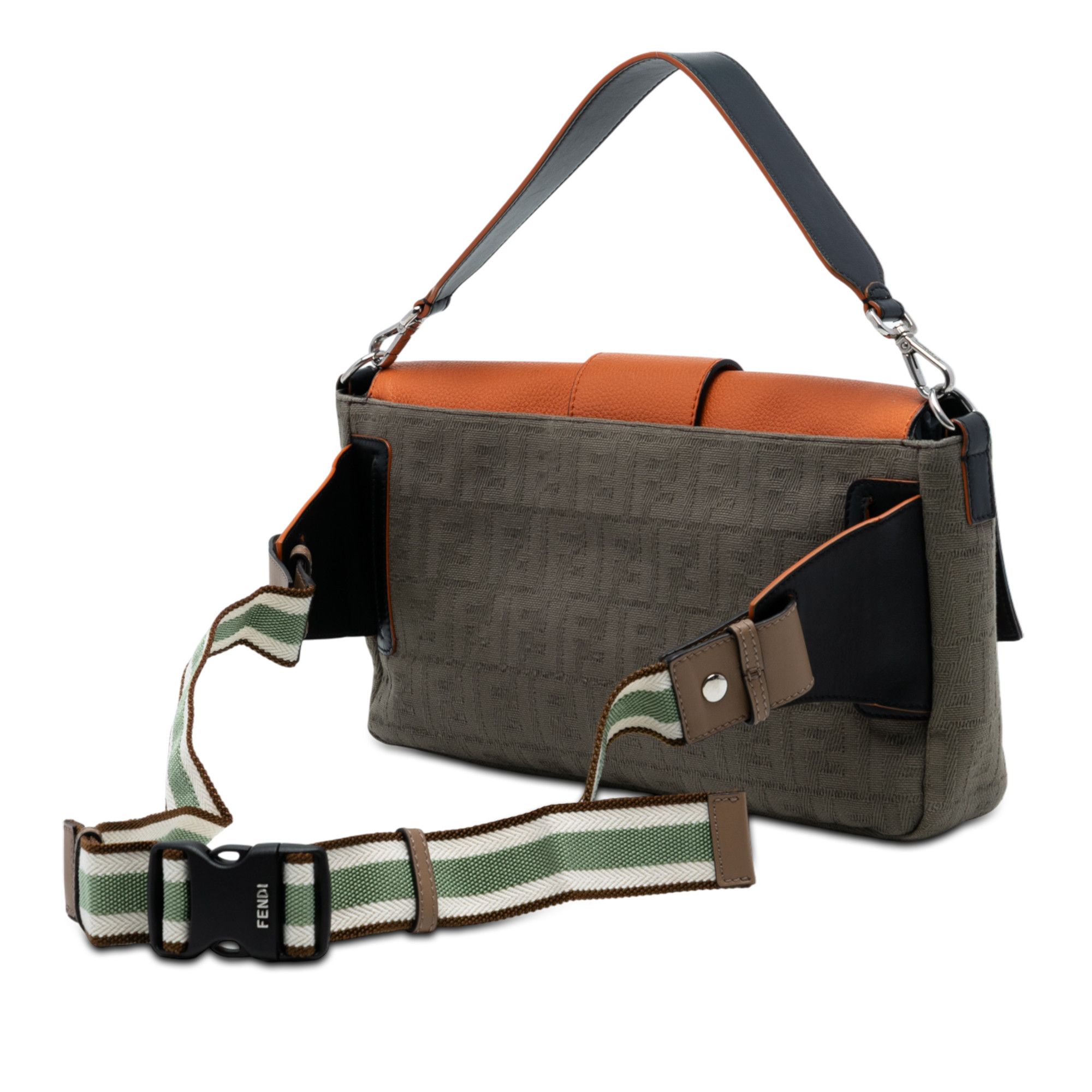 Fendi Fendi Large Zucca Canvas and Leather Convertible Belt Baguette Size ONE SIZE - 2 Thumbnail