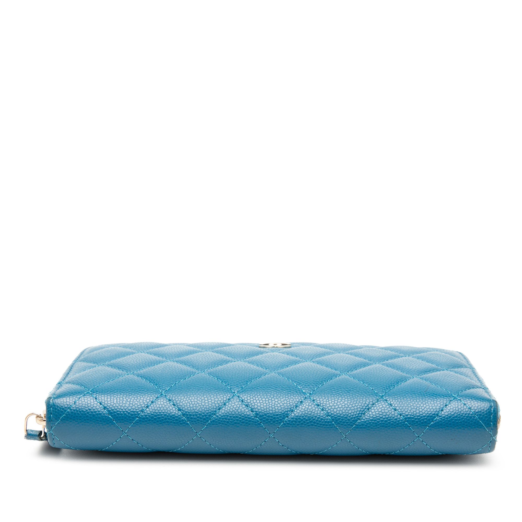 Chanel Chanel CC Quilted Caviar Zip Around Long Wallet Size ONE SIZE - 3 Thumbnail