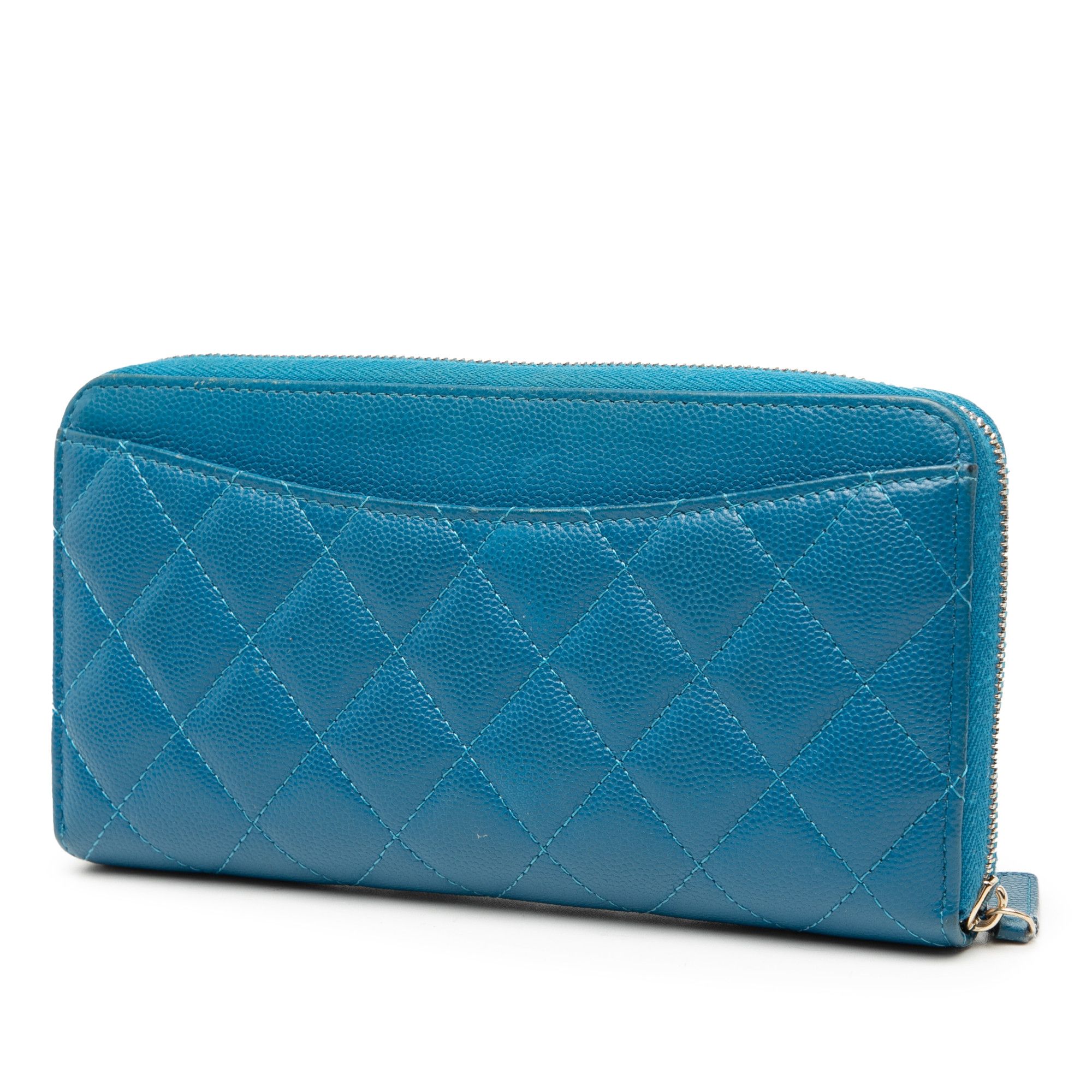Chanel Chanel CC Quilted Caviar Zip Around Long Wallet Size ONE SIZE - 2 Thumbnail