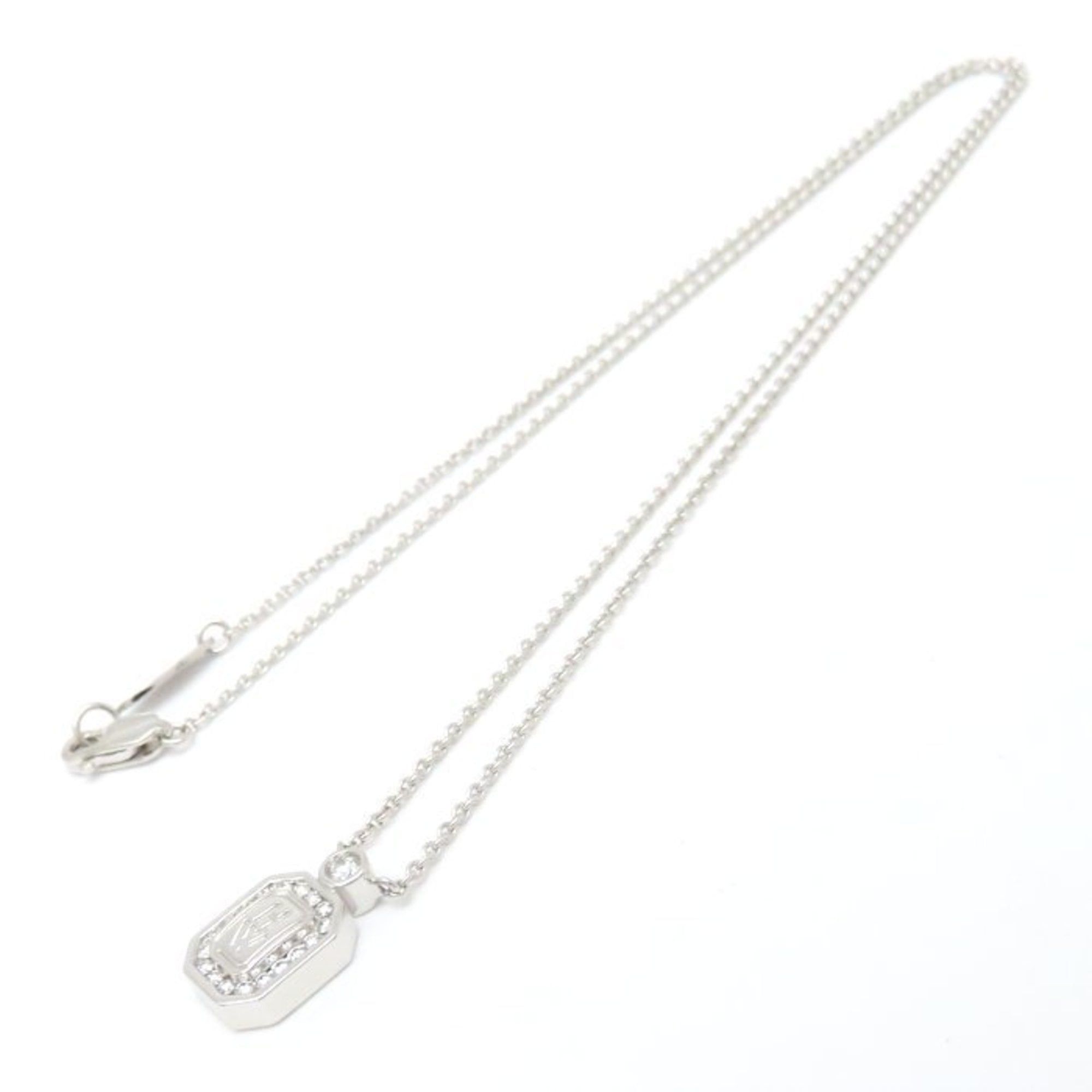 Harry Winston HARRY WINSTON HW Logo Necklace with Diamonds, 18K White Gold, Women's, PEDWRD16HWL 294883 Size ONE SIZE - 4 Thumbnail
