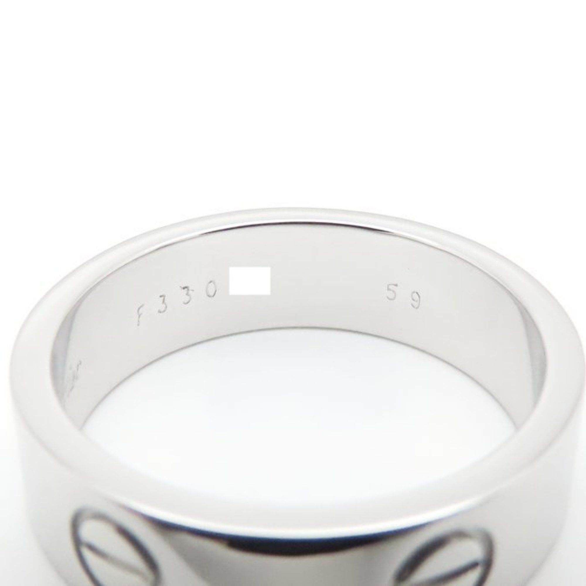 Cartier CARTIER Love Ring #59, 18K White Gold, Men's, B4084700 294969 Size ONE SIZE - 8 Thumbnail