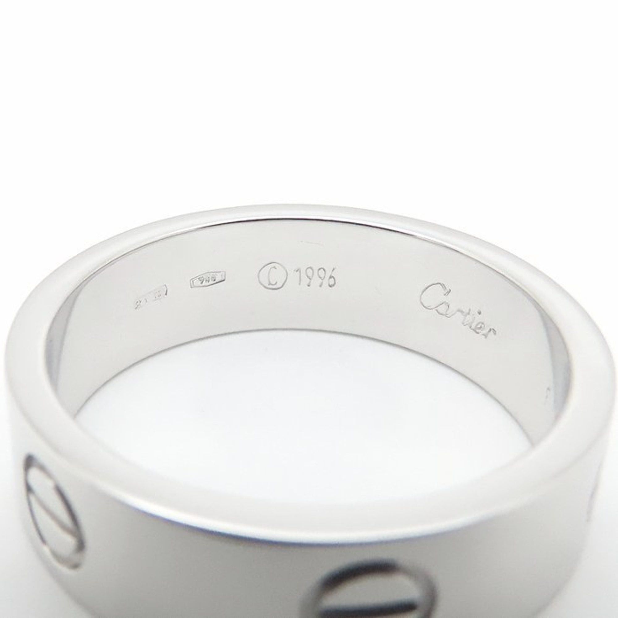 Cartier CARTIER Love Ring #59, 18K White Gold, Men's, B4084700 294969 Size ONE SIZE - 7 Thumbnail