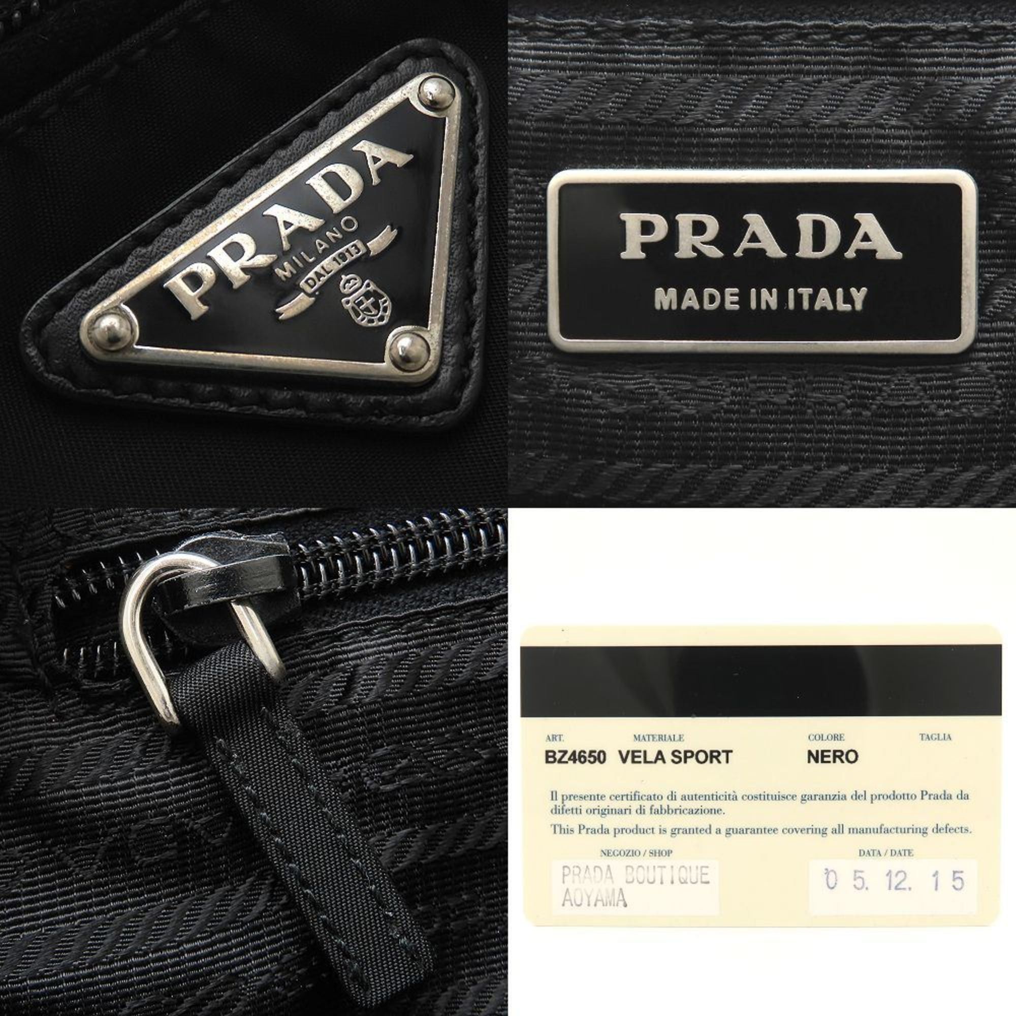 Prada Backpack BZ4650 Nylon NERO Black Women's 353090