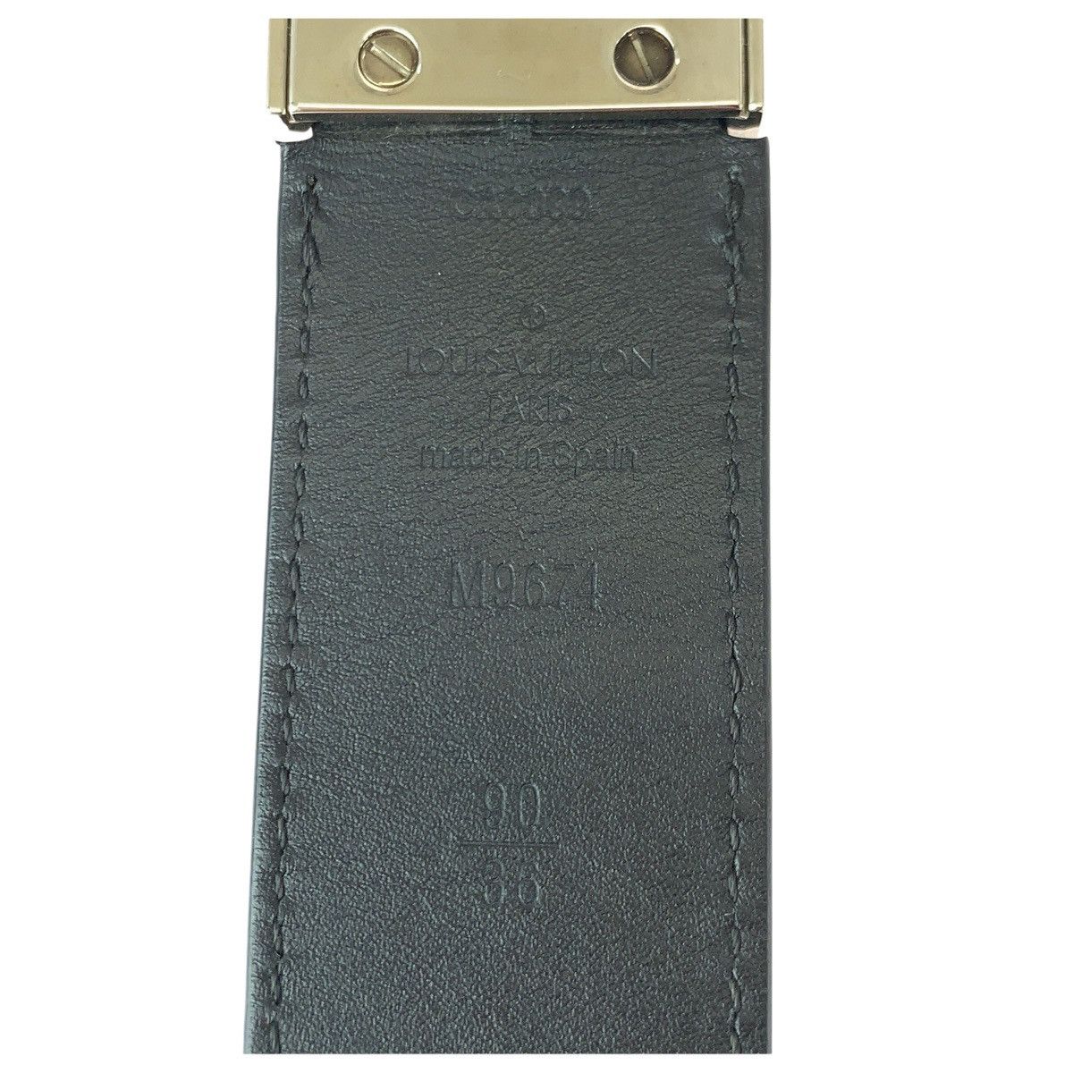 Louis Vuitton Louis Vuitton Louis Vuitton Sangle Boston Damier Infini Leather Belt Leather Belt M9674 DUTY FREE for USA Size ONE SIZE - 6 Thumbnail