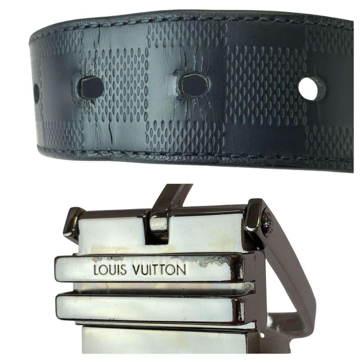 Louis Vuitton Louis Vuitton Louis Vuitton Sangle Boston Damier Infini Leather Belt Leather Belt M9674 DUTY FREE for USA Size ONE SIZE - 7 Thumbnail