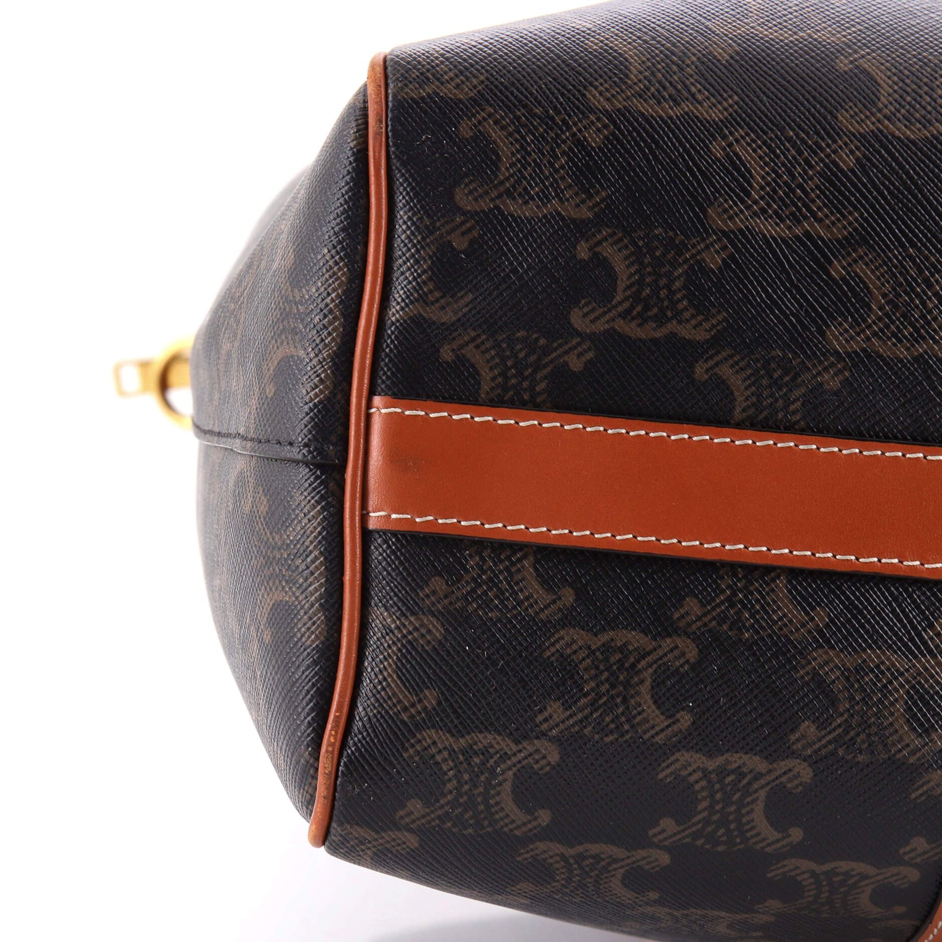 Celine Boston Bag Triomphe Coated Canvas Vertical Size ONE SIZE - 5 Thumbnail