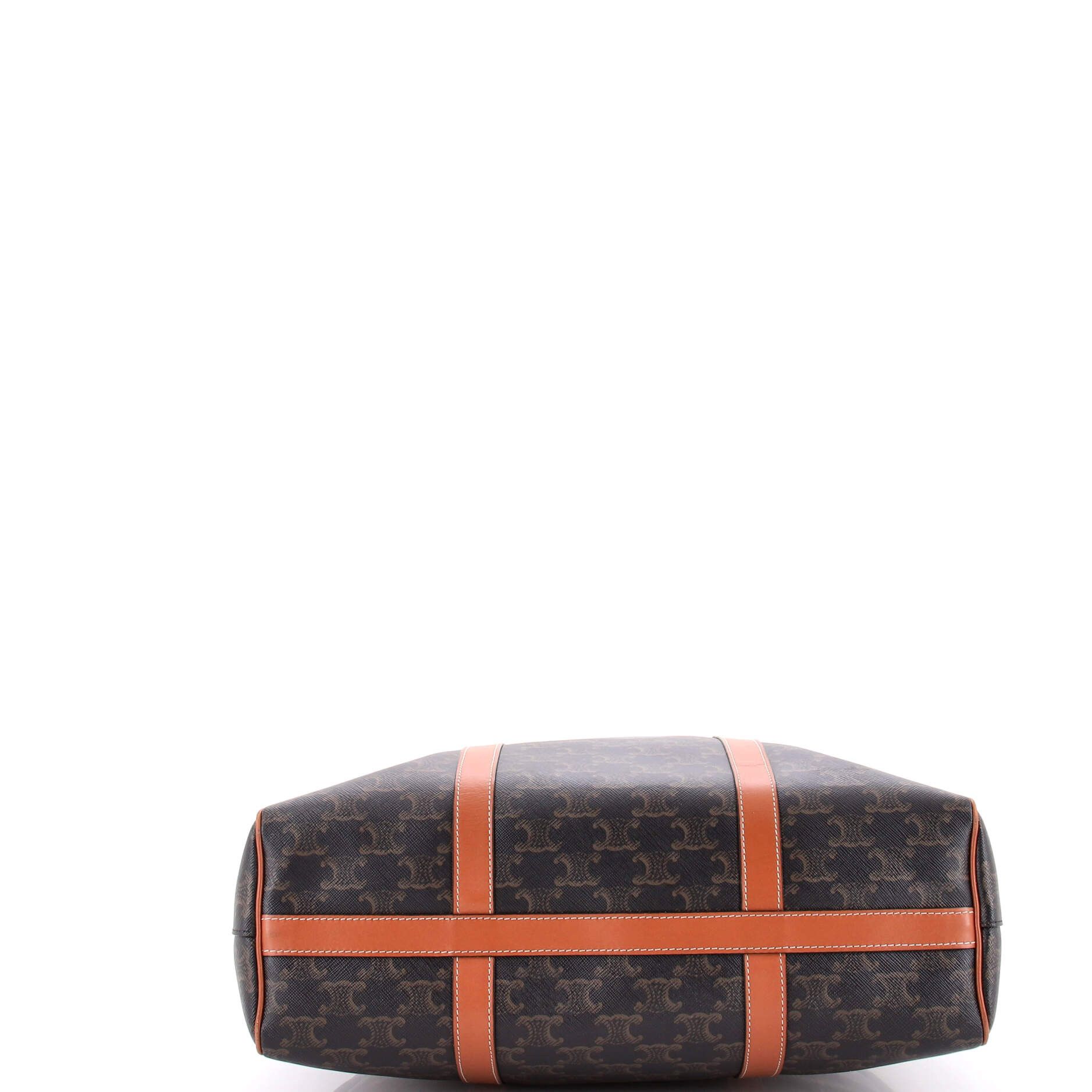 Celine Boston Bag Triomphe Coated Canvas Vertical Size ONE SIZE - 3 Thumbnail