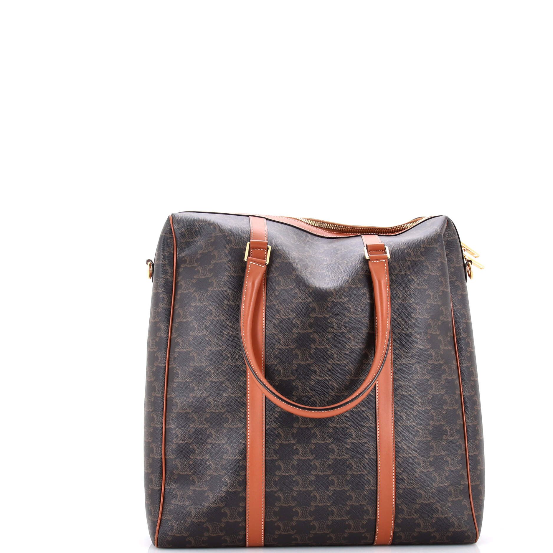 Celine Boston Bag Triomphe Coated Canvas Vertical Size ONE SIZE - 2 Thumbnail