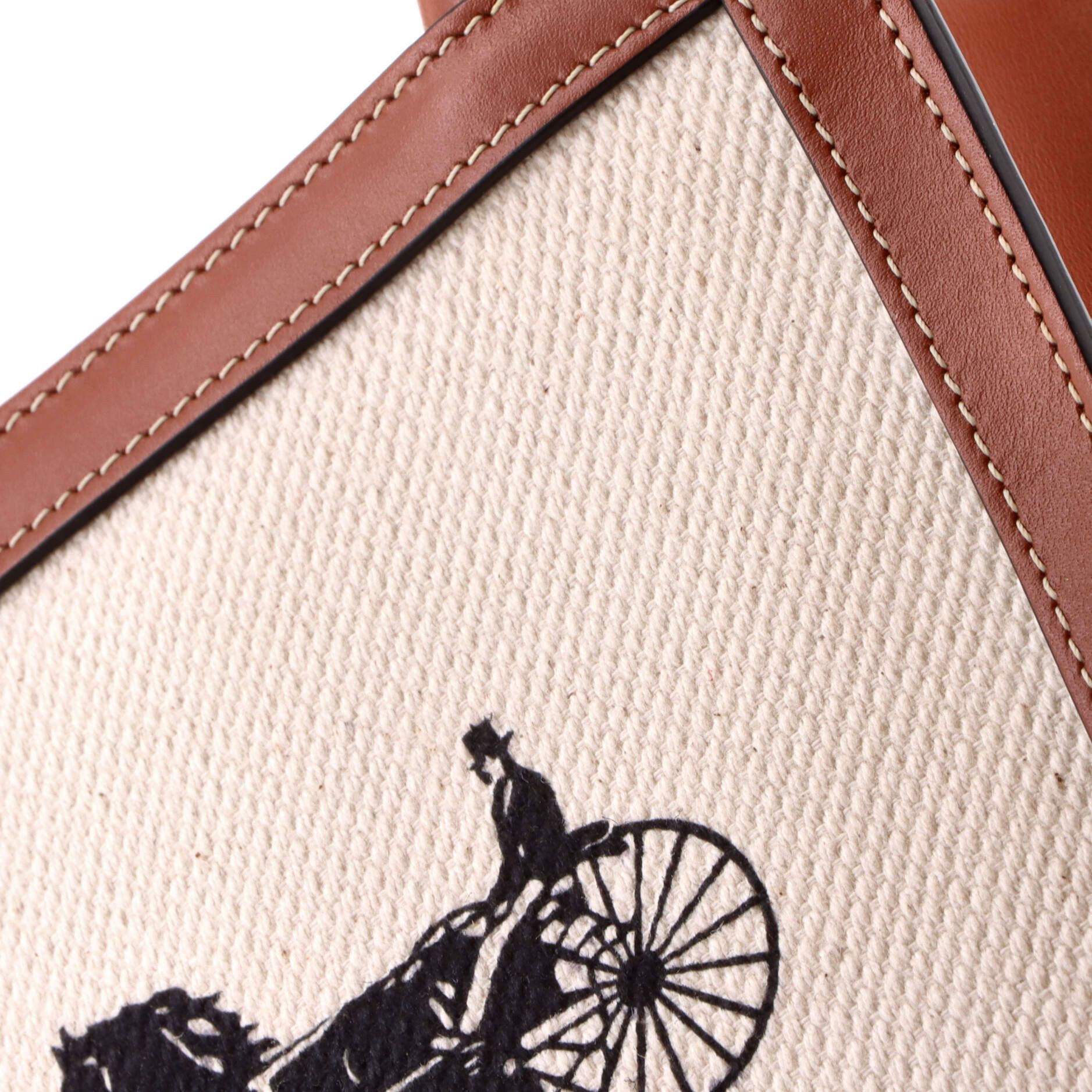 Celine Sulky Vertical Cabas Tote Canvas with Leather Mini Size ONE SIZE - 6 Thumbnail