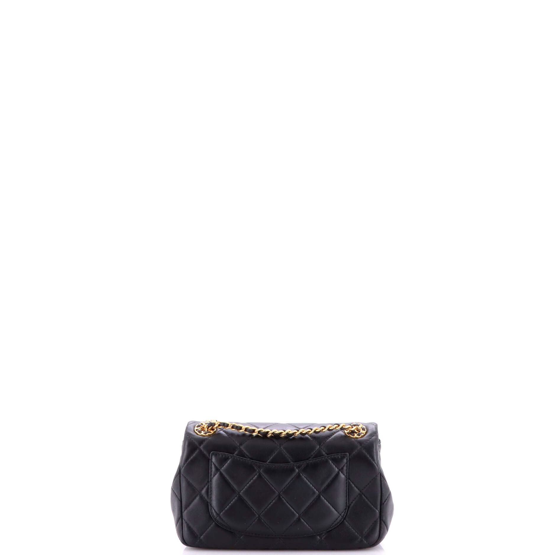 Chanel Chain Infinity Flap Bag Quilted Lambskin Mini Size ONE SIZE - 2 Thumbnail